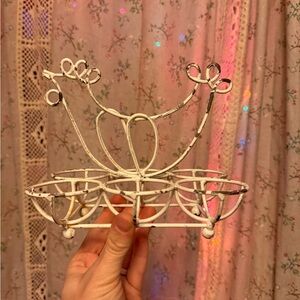 White Wire Chicken Egg Holder